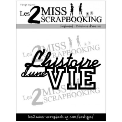 Les 2 Miss scrapbooking - Chipboard «Histoire d'une vie»